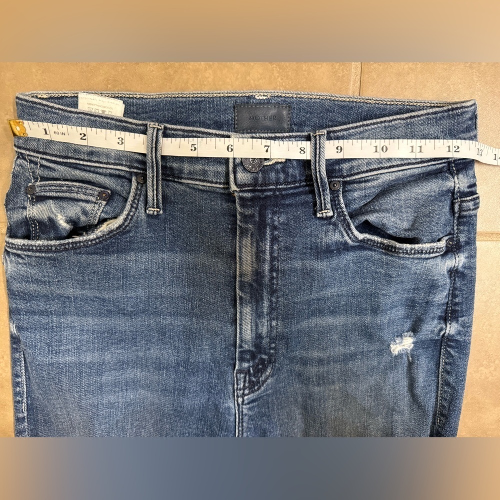 MOTHER👖Swooner Ankle Fray Denim - Picture 9 of 11